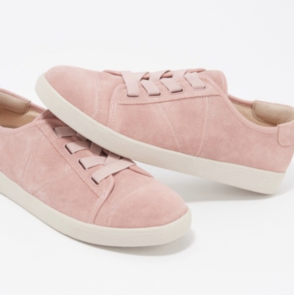 Vionic Jean Suede Slip On Sneaker Pink Women's 7 - Picture 2 of 13